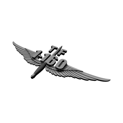 Task Force 160 SOAR Wings detail view, ready for 3D printing and CNC routing