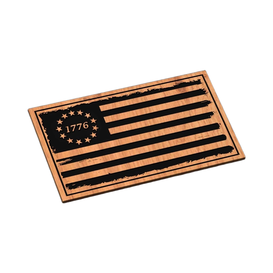 Tattered United States Flag SVG file for laser cutting and CNC routing, LightBurn and Vectric ready