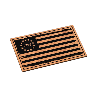 Tattered United States Flag SVG file for laser cutting and CNC routing, LightBurn and Vectric ready