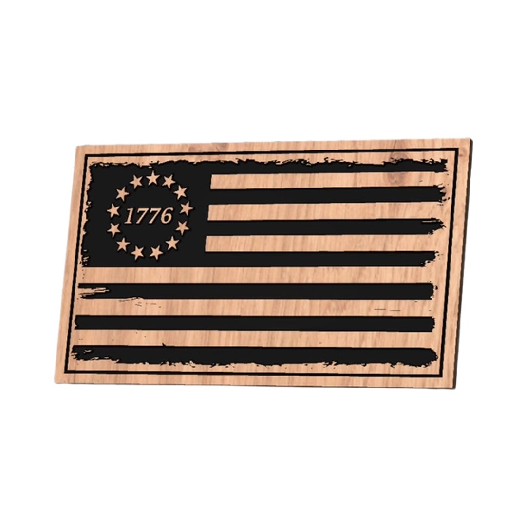 Tattered United States Flag design preview, flags