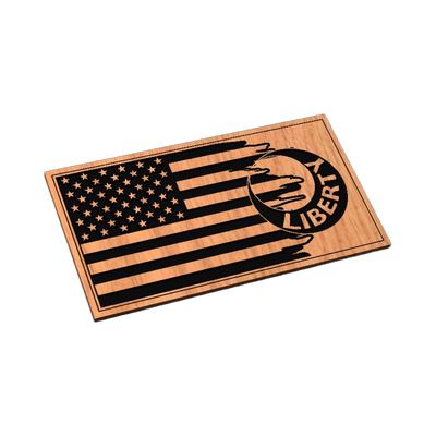 Moultrie Liberty Tattered Flag SVG file for laser cutting and CNC routing, LightBurn and Vectric ready