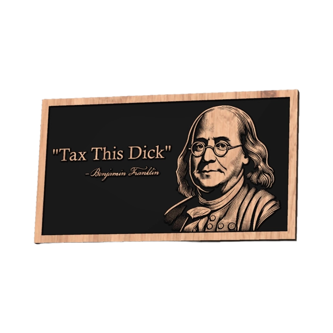 Tax This D*ck Benjamin Franklin design preview, historical americana
