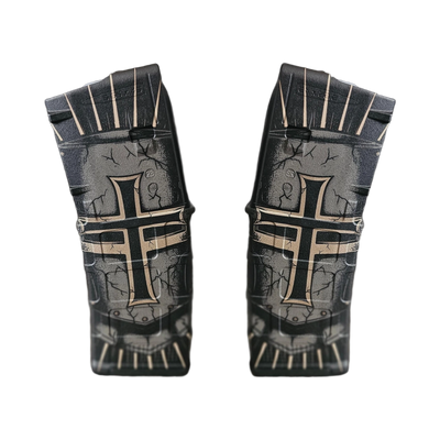 Templar Knight MAG Laser Engraving File Lightburn & design preview, pmag designs