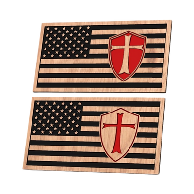 Templar Shield Flag design preview, flags