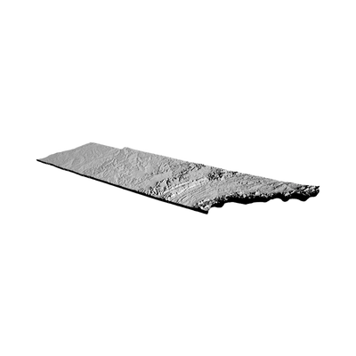 Tennessee Terrain Map design preview, countries & world