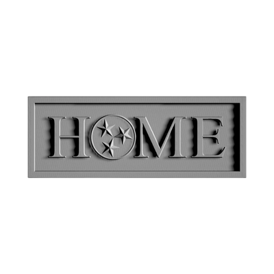 Tennessee HOME Design STL file for 3D printing and CNC routing, LightBurn and Vectric ready