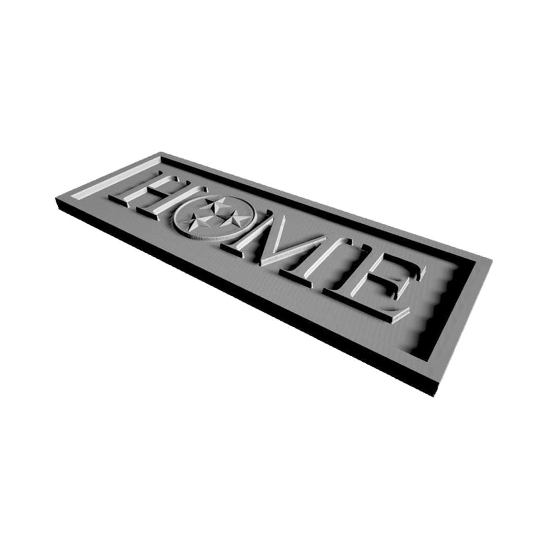 Tennessee HOME Design detail view, ready for 3D printing and CNC routing