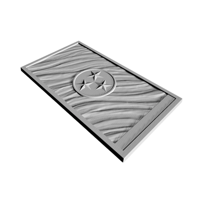 Tennessee State Wavy Flag detail view, ready for 3D printing and CNC routing