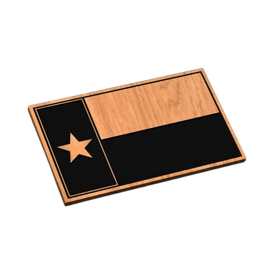 Texas State Flag SVG file for laser cutting and CNC routing, LightBurn and Vectric ready