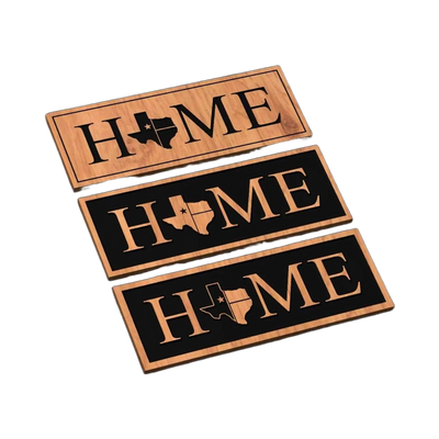 Texas HOME Design Bundle SVG file for laser cutting and CNC routing, LightBurn and Vectric ready