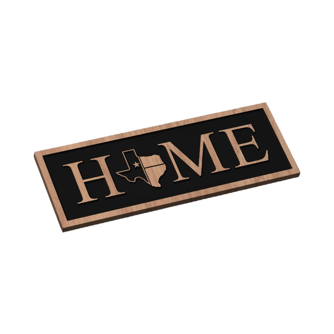 Texas HOME Design Bundle detail view, ready for laser cutting and CNC routing
