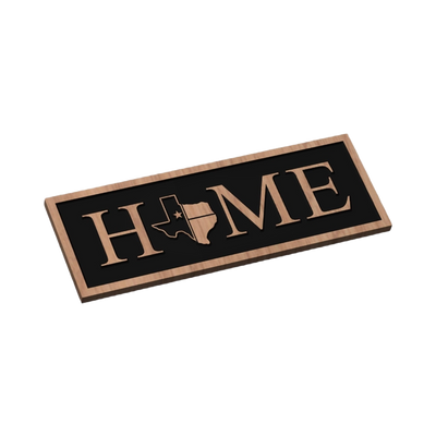 Texas HOME Design Bundle detail view, ready for laser cutting and CNC routing
