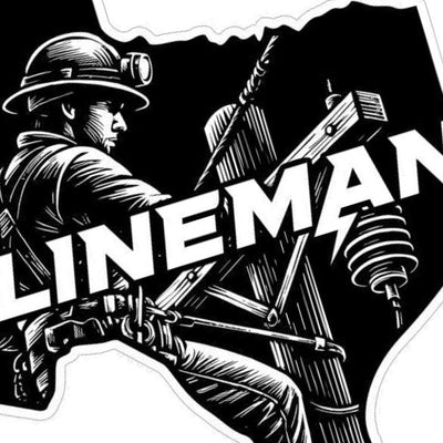 Texas Lineman detail view, ready for laser cutting and CNC routing