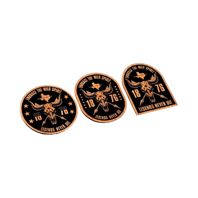 Texas Longhorn 1876 Designs SVG file for laser cutting and CNC routing, LightBurn and Vectric ready