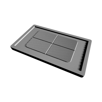 Textured/Ribbed Cutting Board detail view, ready for 3D printing and CNC routing