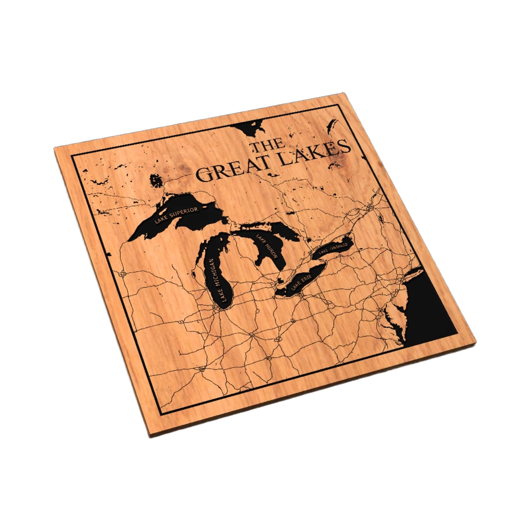 The Great Lakes Map - Ontario/America BUNDLE file for digital crafting