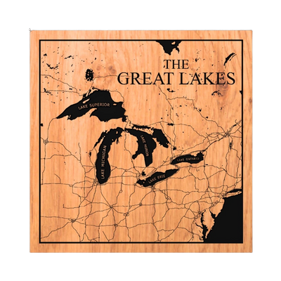 The Great Lakes Map - Ontario/America design preview, maps & terrain