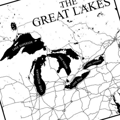 The Great Lakes Map - Ontario/America BUNDLE file included with instant download