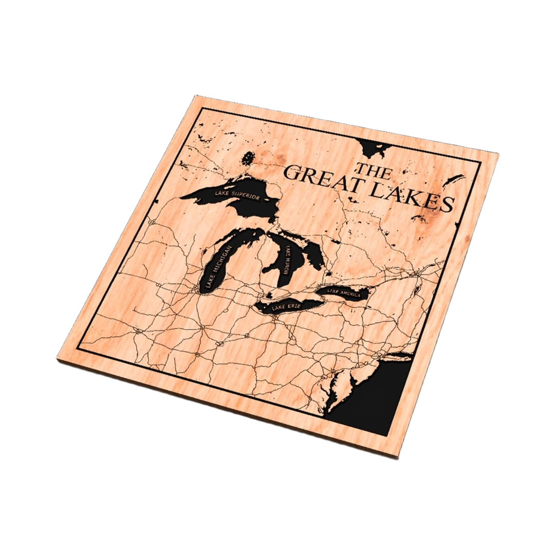 The Great Lakes Map - Ontario/America design preview, maps & terrain