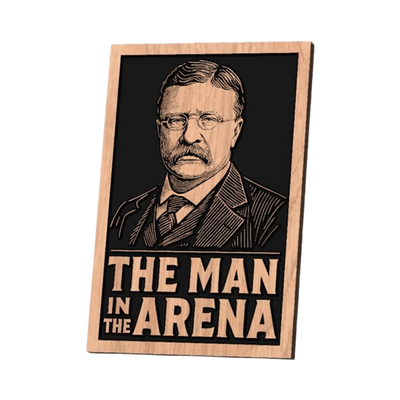 The Man in the Arena SVG file included with instant download