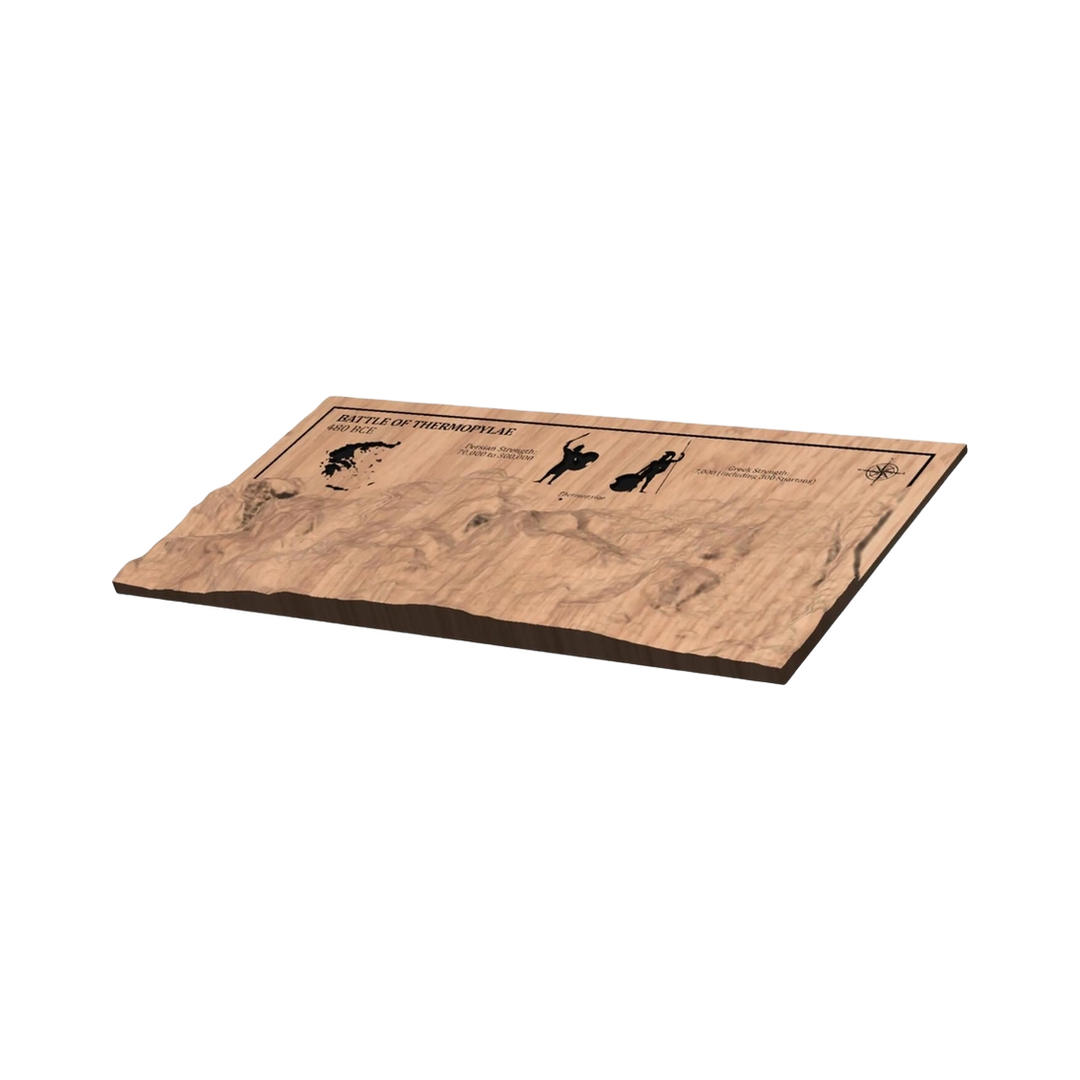 Thermopylae Battle Terrain detail view, ready for laser cutting and CNC routing