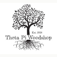 Theta Pi Woodshop logo