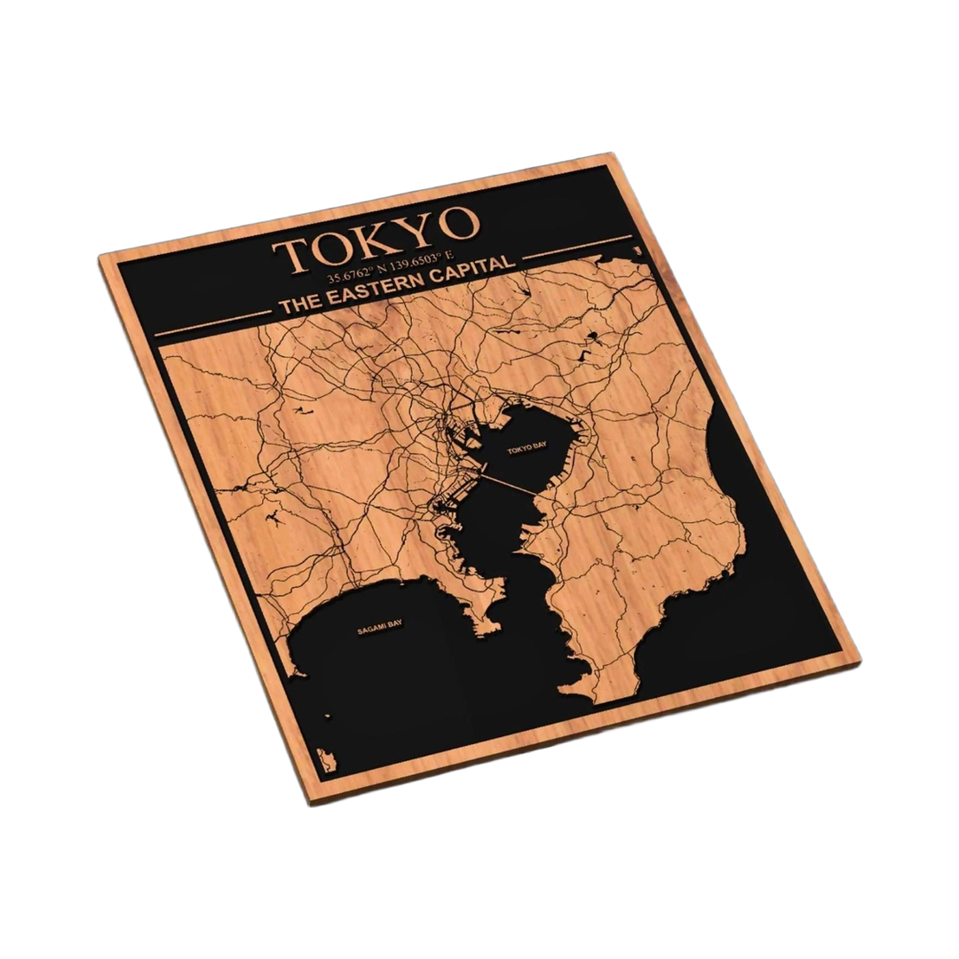 Tokyo, Japan City Map SVG file for laser cutting and CNC routing, LightBurn and Vectric ready