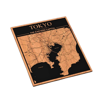 Tokyo, Japan City Map SVG file for laser cutting and CNC routing, LightBurn and Vectric ready