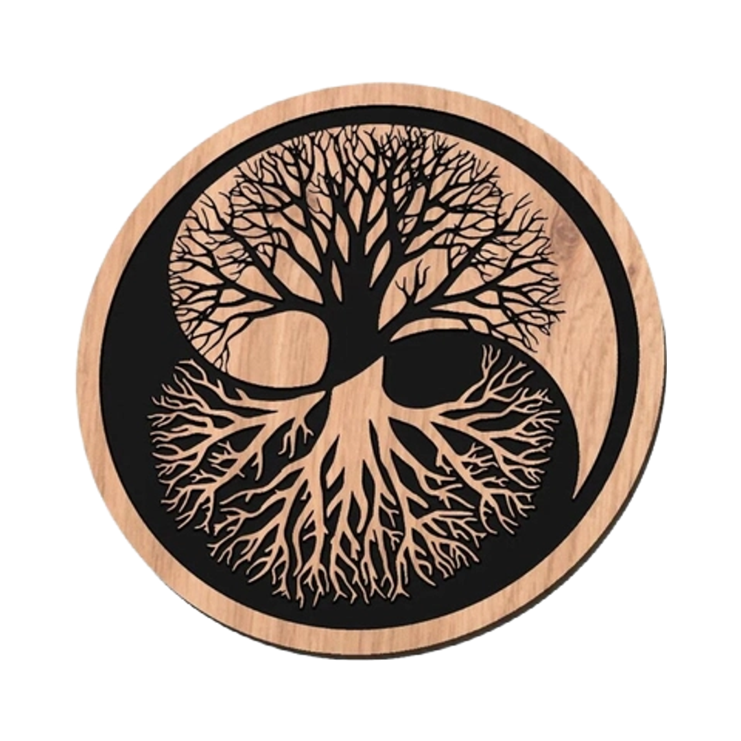 Tree of Life Yin Yang design preview, floral & botanical