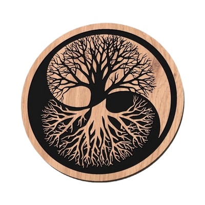 Tree of Life Yin Yang design preview, floral & botanical