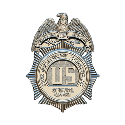 U.S. Drug Enforcement Administration (DEA) Special Agent Badge STL file for digital crafting, LightBurn and Vectric ready