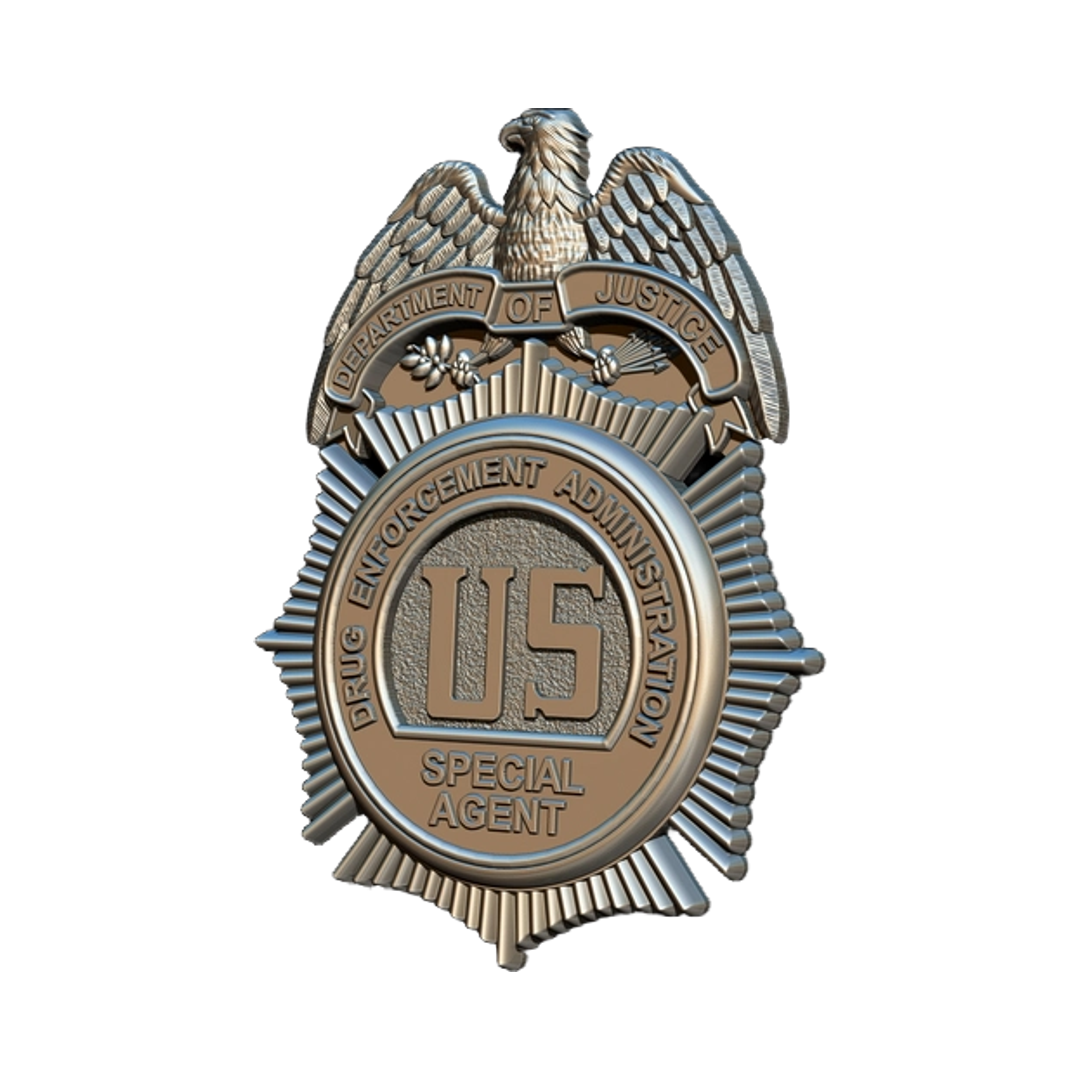 U.S. Drug Enforcement Administration (DEA) Special Agent Badge design preview, patches, badges & insignia
