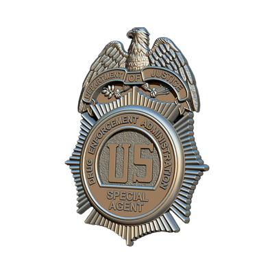 U.S. Drug Enforcement Administration (DEA) Special Agent Badge design preview, patches, badges & insignia