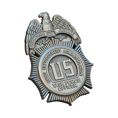 U.S. Drug Enforcement Administration (DEA) Task Force Officer Badge design preview, patches, badges & insignia
