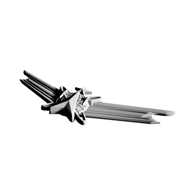 U.S. Military Space Operations Badge (Senior) detail view, ready for 3D printing and CNC routing