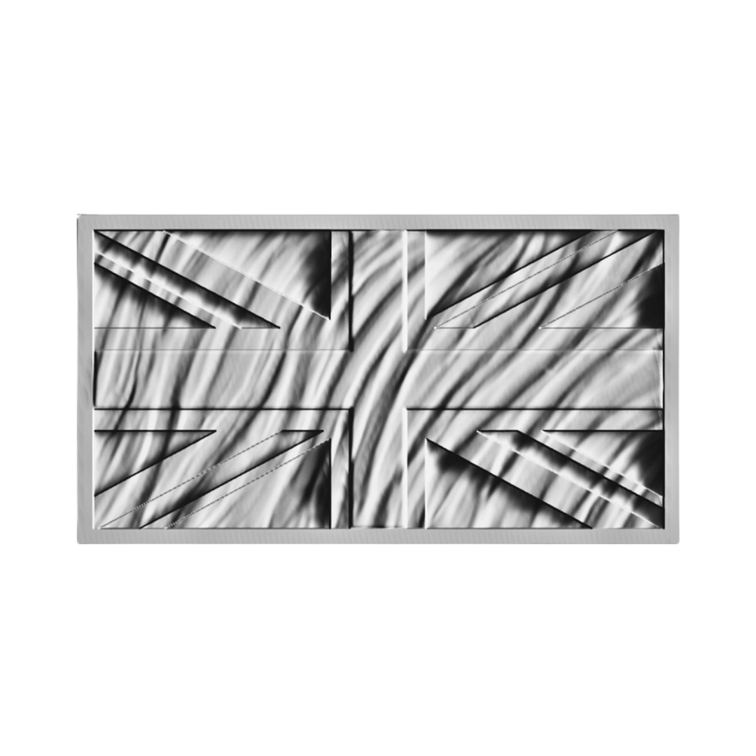 United Kingdom Wavy Flag (Union Jack) STL file for digital crafting, LightBurn and Vectric ready