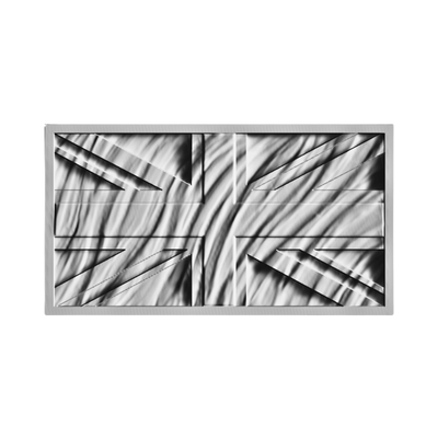 United Kingdom Wavy Flag (Union Jack) STL file for digital crafting, LightBurn and Vectric ready