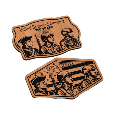 United States 250th Anniversary SVG file for laser cutting and CNC routing, LightBurn and Vectric ready