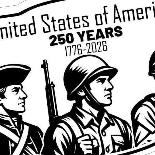 United States 250th Anniversary compatible with LightBurn and Vectric