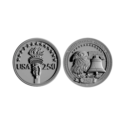 United States 250th Anniversary STL file for 3D printing and CNC routing, LightBurn and Vectric ready