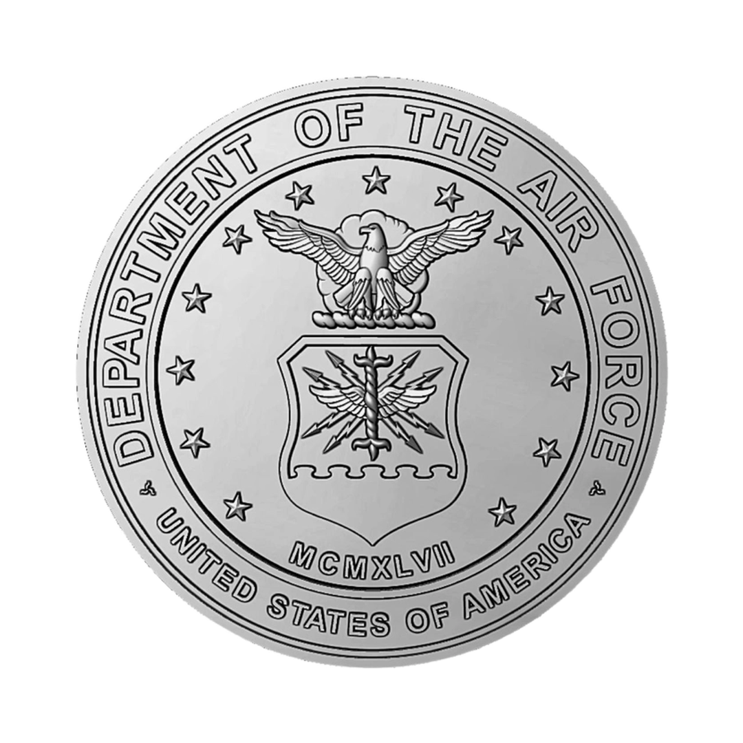 United States Air Force Seal STL file for 3D printing and CNC routing, LightBurn and Vectric ready