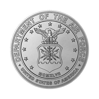 United States Air Force Seal STL file for 3D printing and CNC routing, LightBurn and Vectric ready