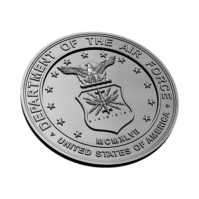 United States Air Force Seal detail view, ready for 3D printing and CNC routing