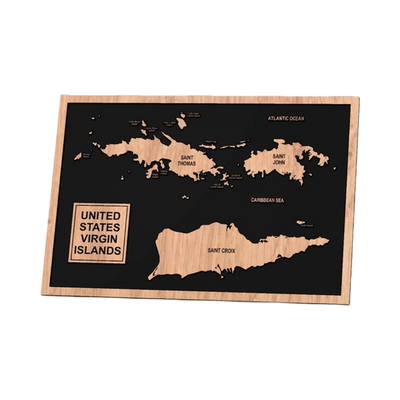 United States Virgin Islands Map design preview, countries & world