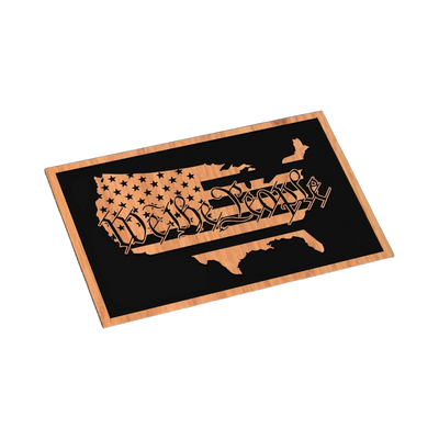United States 'We The People' Flag SVG file for laser cutting and CNC routing, LightBurn and Vectric ready