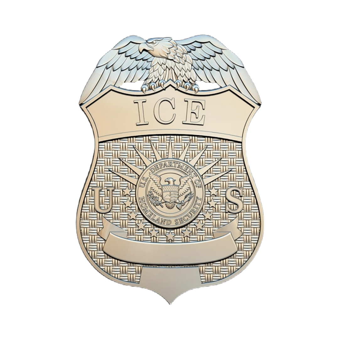 U.S. Immigration & Customs Enforcement STL file for digital crafting, LightBurn and Vectric ready