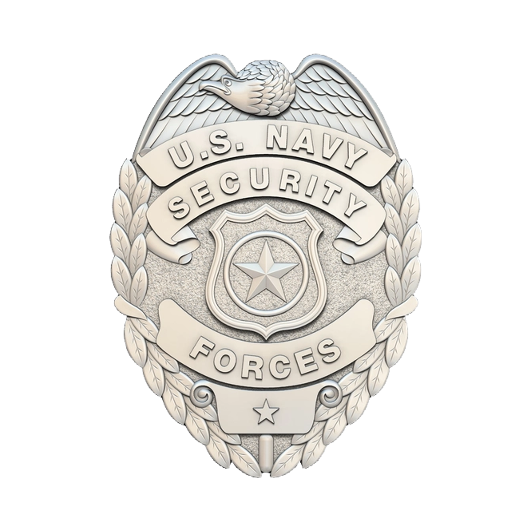 U.S. Navy Security Forces Badge STL file for digital crafting, LightBurn and Vectric ready