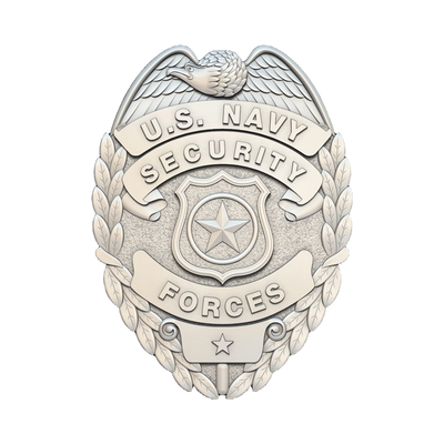 U.S. Navy Security Forces Badge STL file for digital crafting, LightBurn and Vectric ready