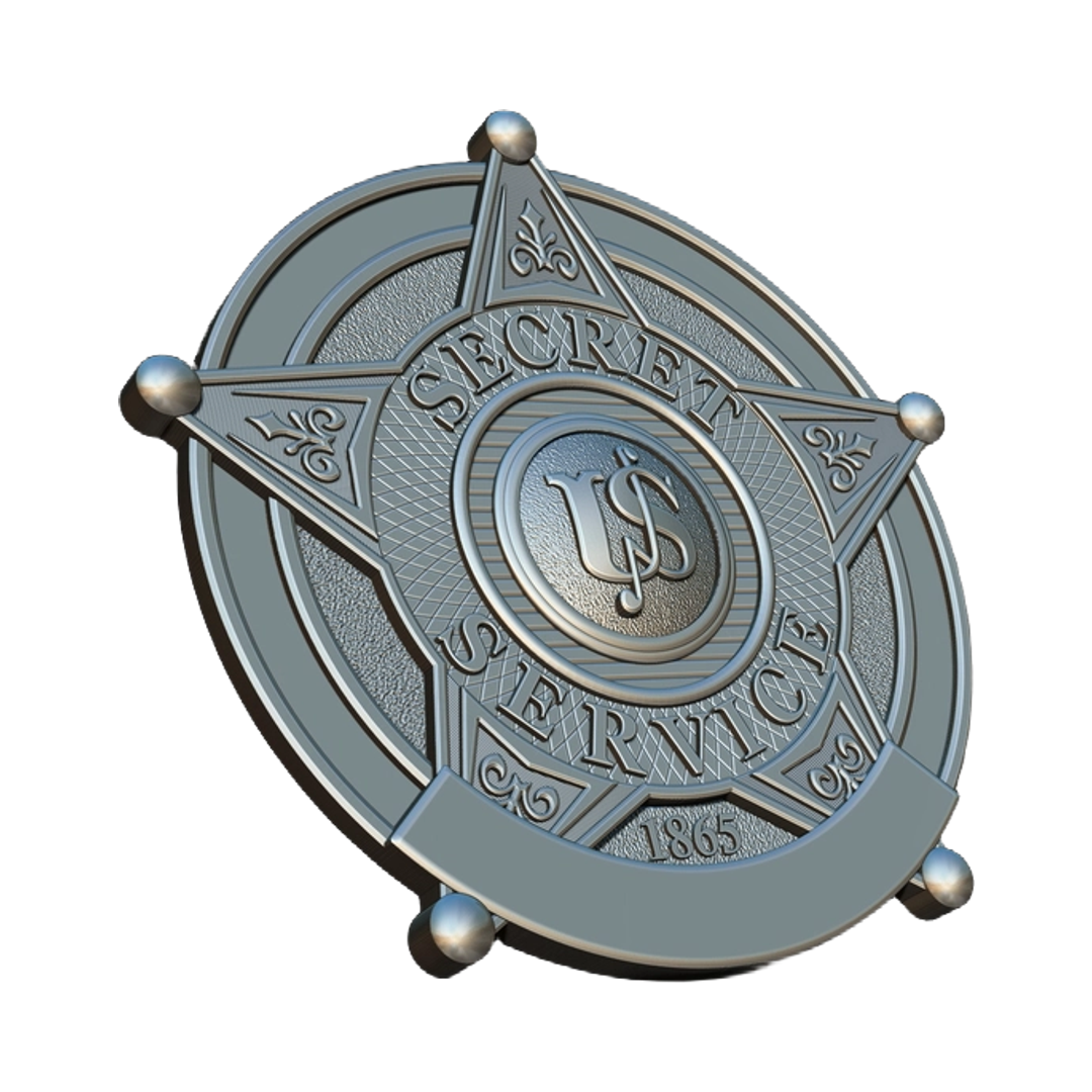 U.S. Secret Service Badge Blank design preview, patches, badges & insignia