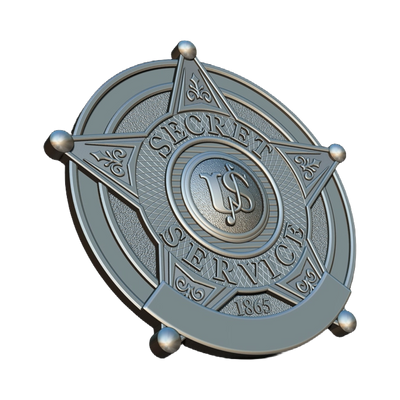 U.S. Secret Service Badge Blank design preview, patches, badges & insignia